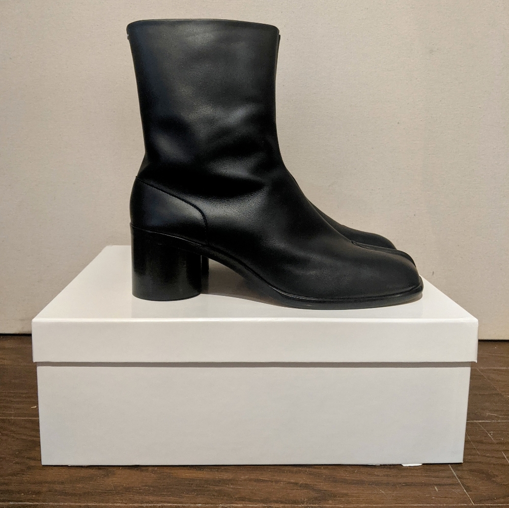New Maison Margiela Black Tabi Boots | Men's 44